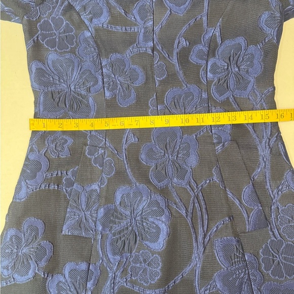 Roberto Quaglia Elegant Blue Floral Dress #192 - Picture 13 of 13